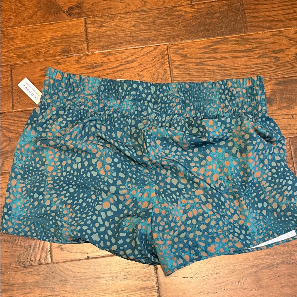 Old Navy Teal and Coral Athletic Shorts
